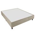 Cama Box Casal 1,38m Com 38cm De Altura Suede Prince Bege