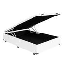 Cama Box Casal Baú Sintético Branco 138x188x35