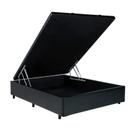 Cama Box Casal Baú Suede Preto 138x188x35