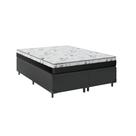 Cama Box Casal Bipartido 138 Sintético Preto com Colchão Espuma D33 One Face 57X138X188 Cama Box Casal Bipartido 138 Sintético Preto com Colchão Espuma D33 One Face 57X138X188