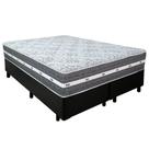 Cama Box Casal Bipartido Sintético + Colchão Anjos Black Graphite Molas Ensacadas 138x188x64cm Cor:Preto Cama Box Casal Bipartido Sintético + Colchão Anjos Black Graphite Molas Ensacadas 138x188x64cm Cor:Preto