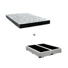 Cama Box Casal Bipartido - Tecido Sintético Branco com Colchão Extra Firme D28 - Suporta 80Kg Cama Box Casal Bipartido - Tecido Sintético Branco com Colchão Extra Firme D28 - Suporta 80Kg