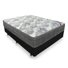 Cama Box Casal Blindada + Colchão De Molas Ensacadas - Ortobom - iso SuperPocket 138x188x60cm Preto