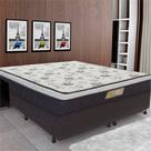 Cama Box Casal (Box + Colchão) Softflex Molas Ensacadas - 67cm Dark