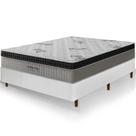 Cama Box Casal Branca Colchão Ortho Pro Firme Espuma D33 Pillow Paparazzi 138x188x70cm