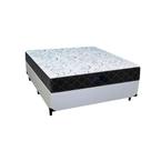 Cama Box Casal Branco Com Colchão D33 Marrocos 30cm Cama Box Casal Branco Com Colchão D33 Marrocos 30cm