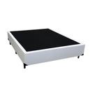 Cama Box Casal Cama Box Viúva Sintético Branco 40x128x188 Estrutura em Madeira Homequeen Cama Box Casal Cama Box Viúva Sintético Branco 40x128x188 Estrutura em Madeira Homequeen
