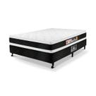 Cama Box Casal Castor Black e White Air Double Face D45 138x188x54 + Box Castor Cama Box Casal Castor Black e White Air Double Face D45 138x188x54 + Box Castor