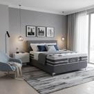 Cama Box Casal Castor Super Luxo Latex Grand Plush One Face 138x188x57 + Box Castor