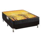Cama Box Casal: Colchão Anatômico Anjos D28/EP Pantanal + Base CRC Suede Black(138x188) Cama Box Casal: Colchão Anatômico Anjos D28/EP Pantanal + Base CRC Suede Black(138x188)