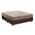 Cama Box Casal: Colchão Anatômico Paropas D33/EP Confort Ultra Firme + Base CRC Fantasy Brown(138x188)