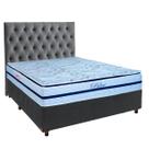 Cama Box Casal + Colchão Blue Paropas + Cabeceira