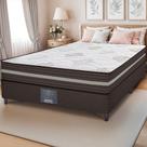 Cama Box Casal Colchão + Box 138x188x63 Spring Zen com Molas Ensacadas Marrom Cama inBox Cama Box Casal Colchão + Box 138x188x63 Spring Zen com Molas Ensacadas Marrom Cama inBox