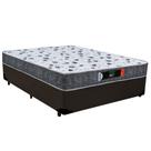Cama Box Casal + Colchão Casal Ortopédico Resistente Pró D28 Prime Colchões 48x138x188 Marrom Cama Box Casal + Colchão Casal Ortopédico Resistente Pró D28 Prime Colchões 48x138x188 Marrom