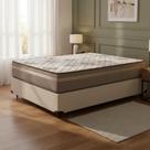 Cama Box Casal + Colchão D33 Millenium One Face Bege 138x188x58cm - Suporta até 120Kg Por Pessoa Cama Box Casal + Colchão D33 Millenium One Face Bege 138x188x58cm - Suporta até 120Kg Por Pessoa