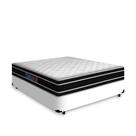 Cama Box Casal + Colchão De Espuma D33 - Castor - Black White Double Face - 138x188x62cm