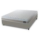 Cama Box Casal Colchão De Espuma D33 Millenium Pillow Top 138x188x57cm Bege Bege