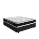 Cama Box Casal + Colchão De Espuma D45 Castor Black White Double Face 138x188x62cm Cama Box Casal + Colchão De Espuma D45 Castor Black White Double Face 138x188x62cm