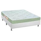 Cama Box Casal: Colchão Espuma Castor D33 Sleep Max + Base CRC Courano White(138x188)