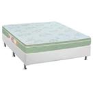 Cama Box Casal: Colchão Espuma Castor D33 Sleep Max + Base CRC Courano White(138x188)