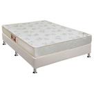 Cama Box Casal: Colchão Espuma Castor D33 Sleep Max Relax + Base CRC Courano White(138x188)