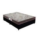Cama Box Casal Colchão Espuma D33 Bordado + Box Sintético Preto RC Sono Leve 52x138x188