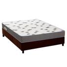 Cama Box Casal: Colchão Espuma D33 Ortobom Light Saúde + Base CRC Suede Brown(138x188)