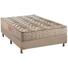 Cama Box Casal: Colchão Espuma D33 Paropas Pasquale + Base CRC Suede Clean(138x188)