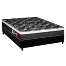 Cama Box Casal: Colchão Espuma D33 Plumatex Selectus + Base CRC Suede Black (138x188) Cama Box Casal: Colchão Espuma D33 Plumatex Selectus + Base CRC Suede Black (138x188)