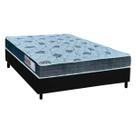 Cama Box Casal: Colchão Espuma Orthoflex D45/EP Cecina + Base CRC Suede Black(138x188) Cama Box Casal: Colchão Espuma Orthoflex D45/EP Cecina + Base CRC Suede Black(138x188)