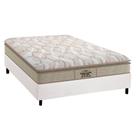 Cama Box Casal: Colchão Espuma Probel D33/AG65 Guarda Costas Extreme Resistence + Base CRC Courano White(138x188)