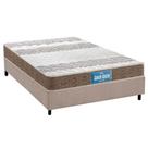 Cama Box Casal: Colchão Espuma Probel D33/EP Guarda Costas Próintense Double Face + Base CRC Suede Clean(138x188)