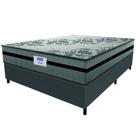 Cama Box Casal Colchão Gazin Com Molas Ensacadas Rubi 138x188x70cm Suede Cinza/Preto Cama Box Casal Colchão Gazin Com Molas Ensacadas Rubi 138x188x70cm Suede Cinza/Preto