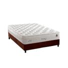 Cama Box Casal: Colchão Molas Anjos MasterPocket Ensacadas Impressione + Base CRC Suede Brown(138x188)