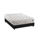 Cama Box Casal: Colchão Molas Anjos MasterPocket Ensacadas Impressione + Base CRC Suede Gray(138x188)
