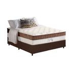 Cama Box Casal: Colchão Molas Anjos Superlastic King Best + Base Courano Brown(138x188) Cama Box Casal: Colchão Molas Anjos Superlastic King Best + Base Courano Brown(138x188)