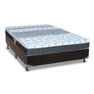 Cama Box Casal: Colchão Molas Bonnel Castor Class + Base CRC Suede Black(138x188)