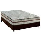 Cama Box Casal: Colchão Molas Ensacadas Anjos MasterPocket Classic + Base CRC Suede Marrom(138x188)