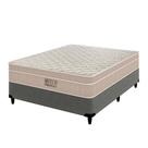 Cama Box Casal Colchão Molas Ensacadas Ortobom Airtech Spring Pocket 138x188x61cm Bege material sintético Cinza Cama Box Casal Colchão Molas Ensacadas Ortobom Airtech Spring Pocket 138x188x61cm Bege material sintético Cinza