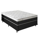 Cama Box Casal + Colchão Molas Ensacadas Varena Europillow 138x188x70cm Full - Maestro Colchões