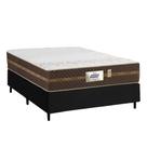 Cama Box Casal Colchão Molas Flora Gazin + Box Sintético 52x138x188
