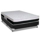Cama Box Casal: Colchão Molas Luckspuma MasterPocket Ensacadas Roma + Base CRC Suede Black(138x188) Cama Box Casal: Colchão Molas Luckspuma MasterPocket Ensacadas Roma + Base CRC Suede Black(138x188)