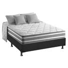 Cama Box Casal: Colchão Molas MasterPocket Ensacadas D Angelis Anjos Duo Sono + Base CRC Suede Gray (138x188)