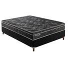 Cama Box Casal: Colchão Molas MasterPocket Ensacadas Paropas Privilege + Base CRC Suede Black (138x188)