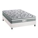 Cama Box Casal: Colchão Molas Probel MasterPocket Ensacadas Evolution + Base CRC Courano Branco(138x188)