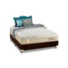 Cama Box Casal: Colchão Molas Probel Prolastic Charme + Base CRC Suede Brown(138x188)