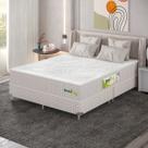 Cama box casal + colchão ortopedico kenko light (158x198x57) bege Cama box casal + colchão ortopedico kenko light (158x198x57) bege