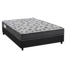Cama Box Casal: Colchão Ortopédico Ortobom D33/EP ISO 100 Ultra Firme + Base CRC Suede Gray(138x188)