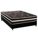 Cama Box Casal: Colchão Ortopédico Paropas D28 / Master AG80 Black Double Face 25 + Base CRC Suede Black (138x188)