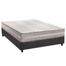Cama Box Casal: Colchão Ortopédico Paropas D28 / Master Prata Double Face 25 + Base CRC Suede Gray (138x188)